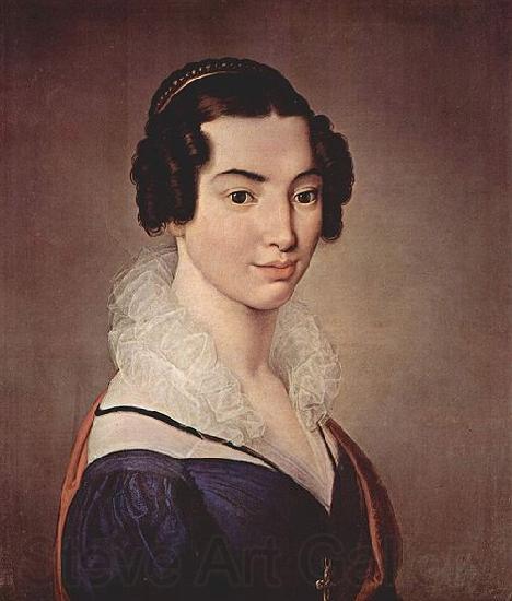 Francesco Hayez Portrat der Antonietta Vitali Sola. France oil painting art